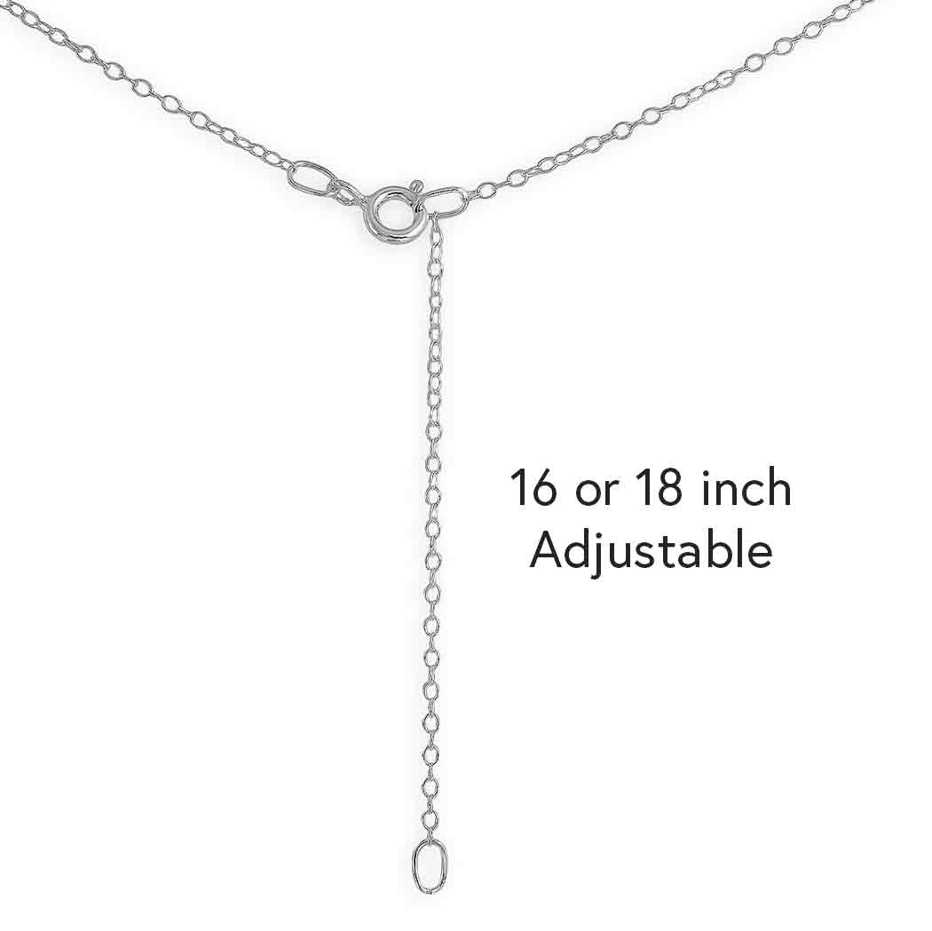 Silver necklace jellyfish