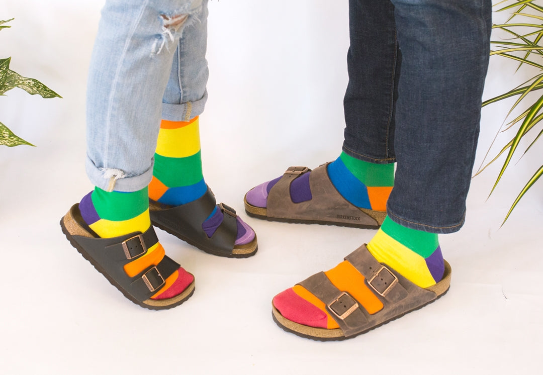 socks rainbow (love is love)