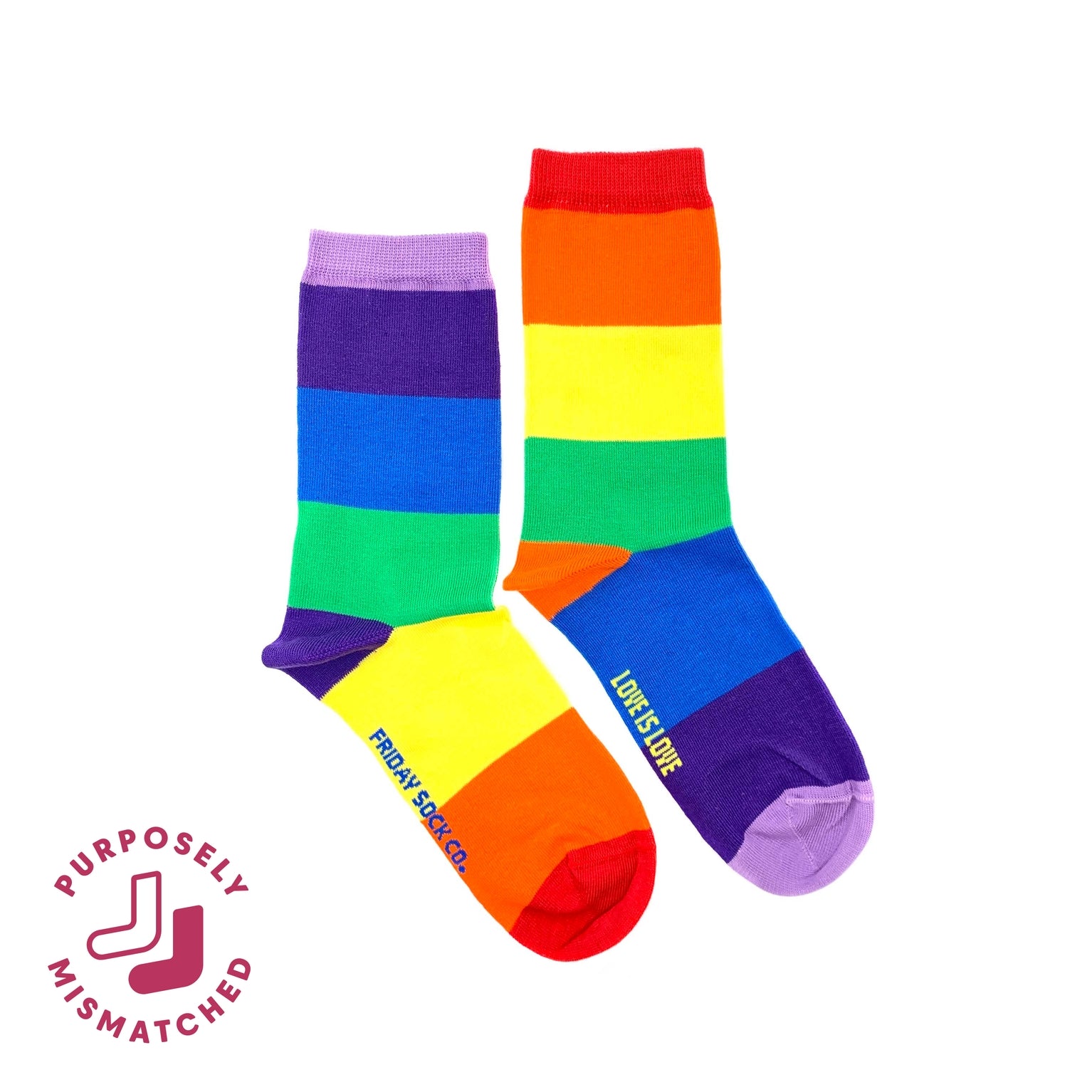 socks rainbow (love is love)