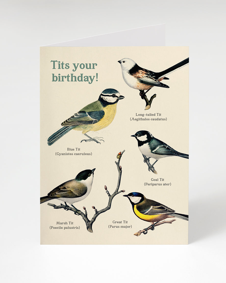 Greeting card birthday "Tits your birthday!"
