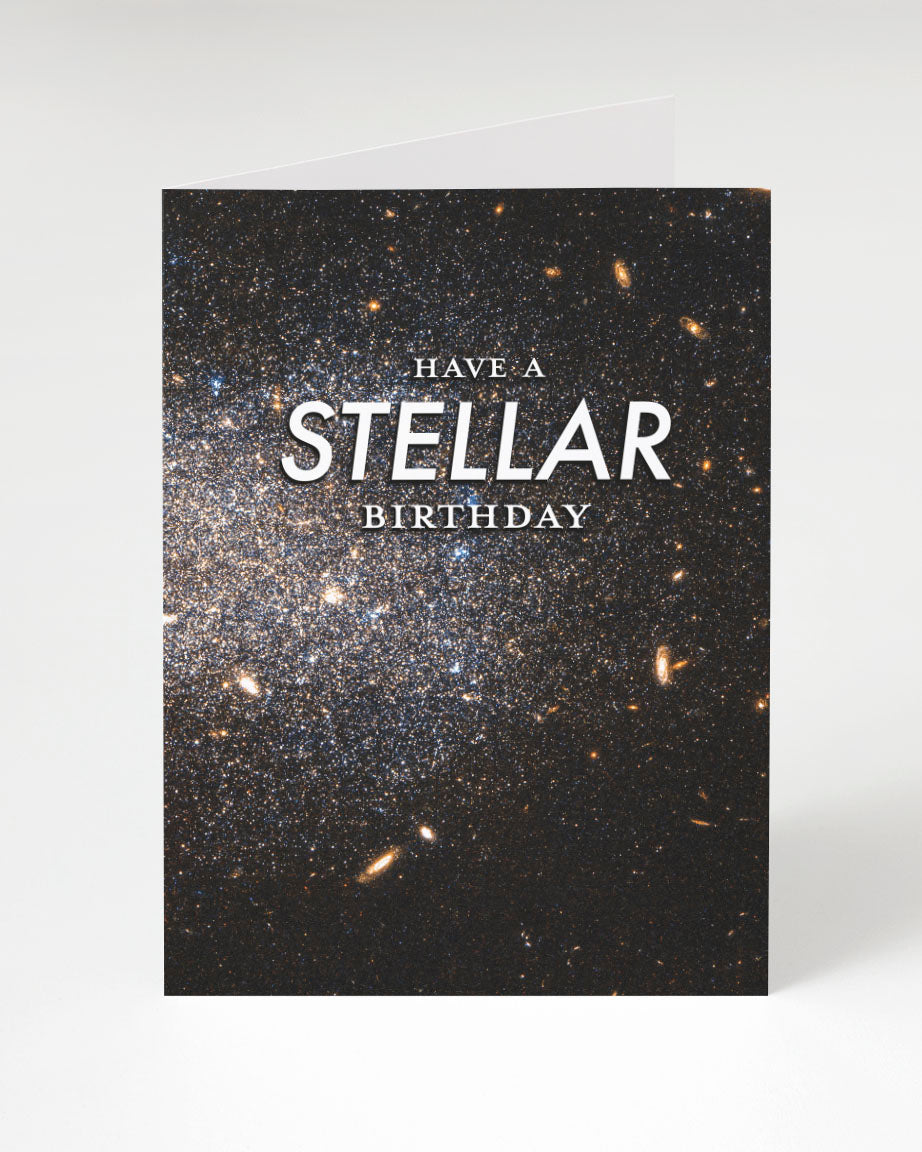 Birthday greeting card "Stellar Birthday"