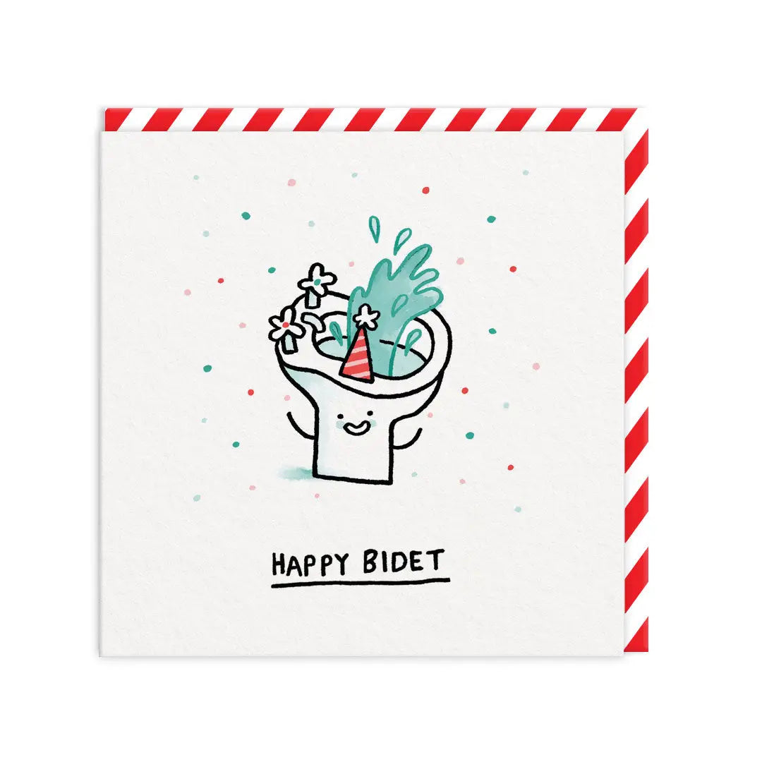 Greeting card "Happy Bidet"
