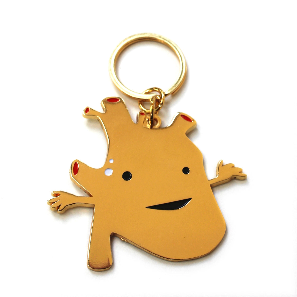 Keychain golden heart - I got the beat