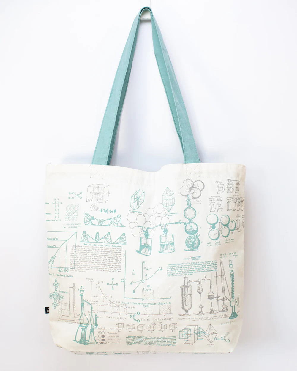 Shoulder bag "Chemistry lab" (white)