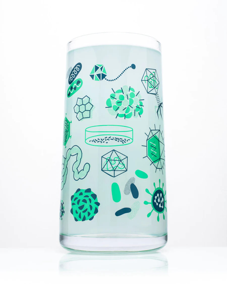 Glas retro microbiologie