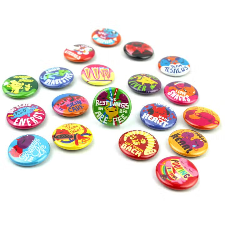 Buttons "Cute Organs & Health Care"