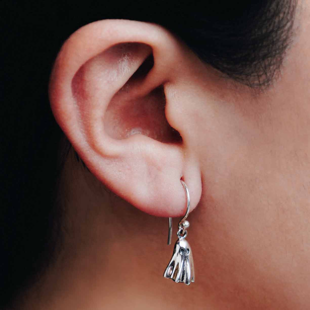 Zilveren oorbellen spoken (hangers)