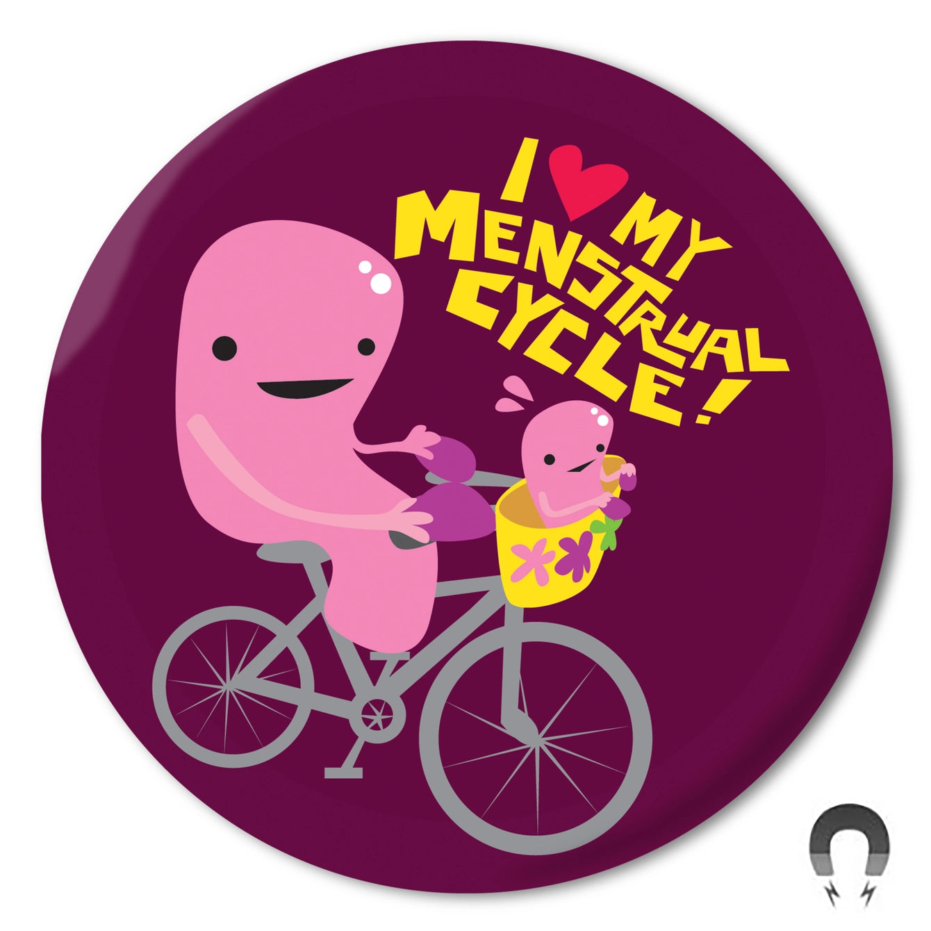 Magneet Baarmoeder - I Love My Menstrual Cycle