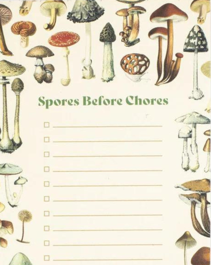 Takenlijst Paddenstoelen - Spores Before Chores