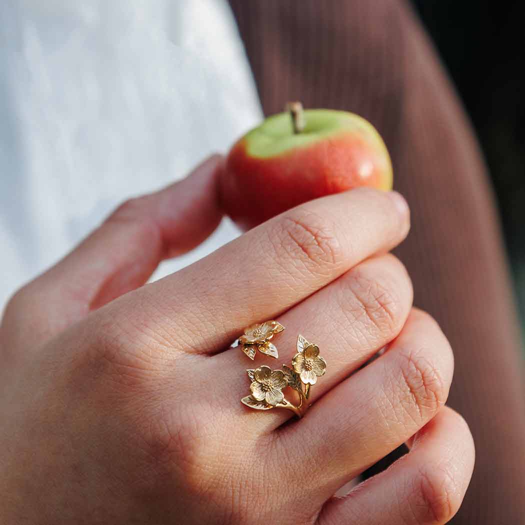 Bronzen ring Amerikaanse kornoelje