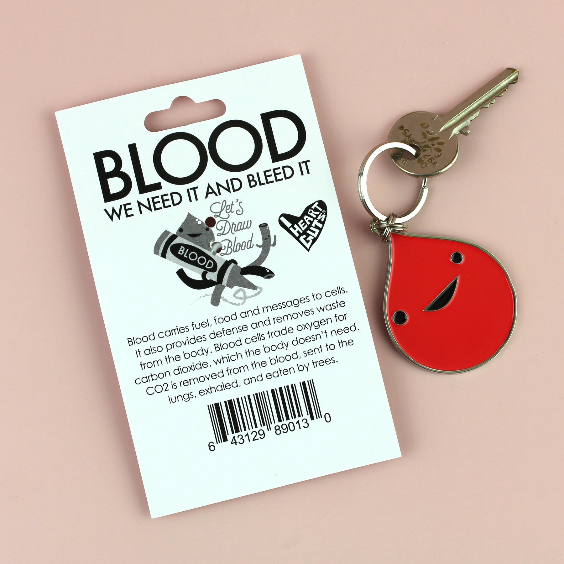 Blood Drop Keychain - All You Bleed is Blood