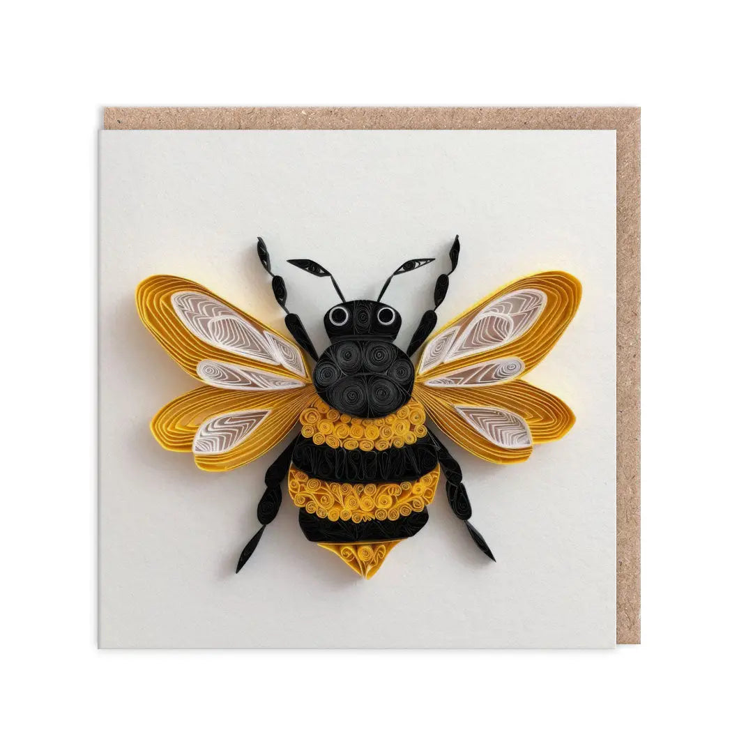 Wenskaart "Paper Bee"