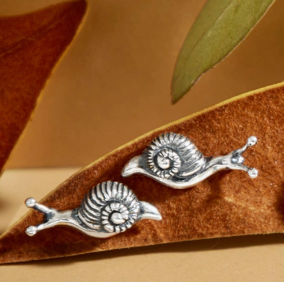 Boucles d'oreilles argent escargots