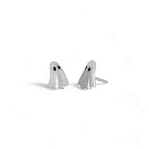 Zilveren oorbellen spoken (studs)