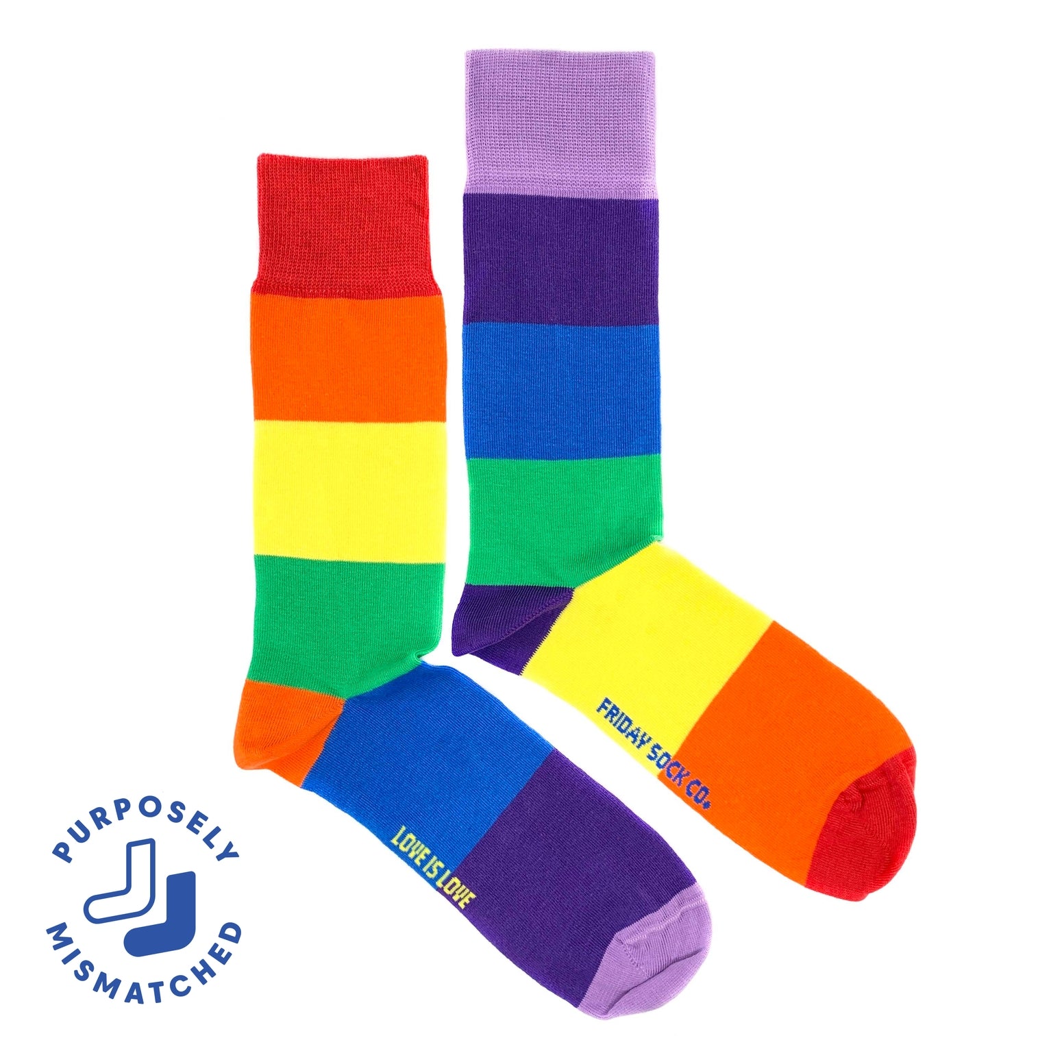 socks rainbow (love is love)