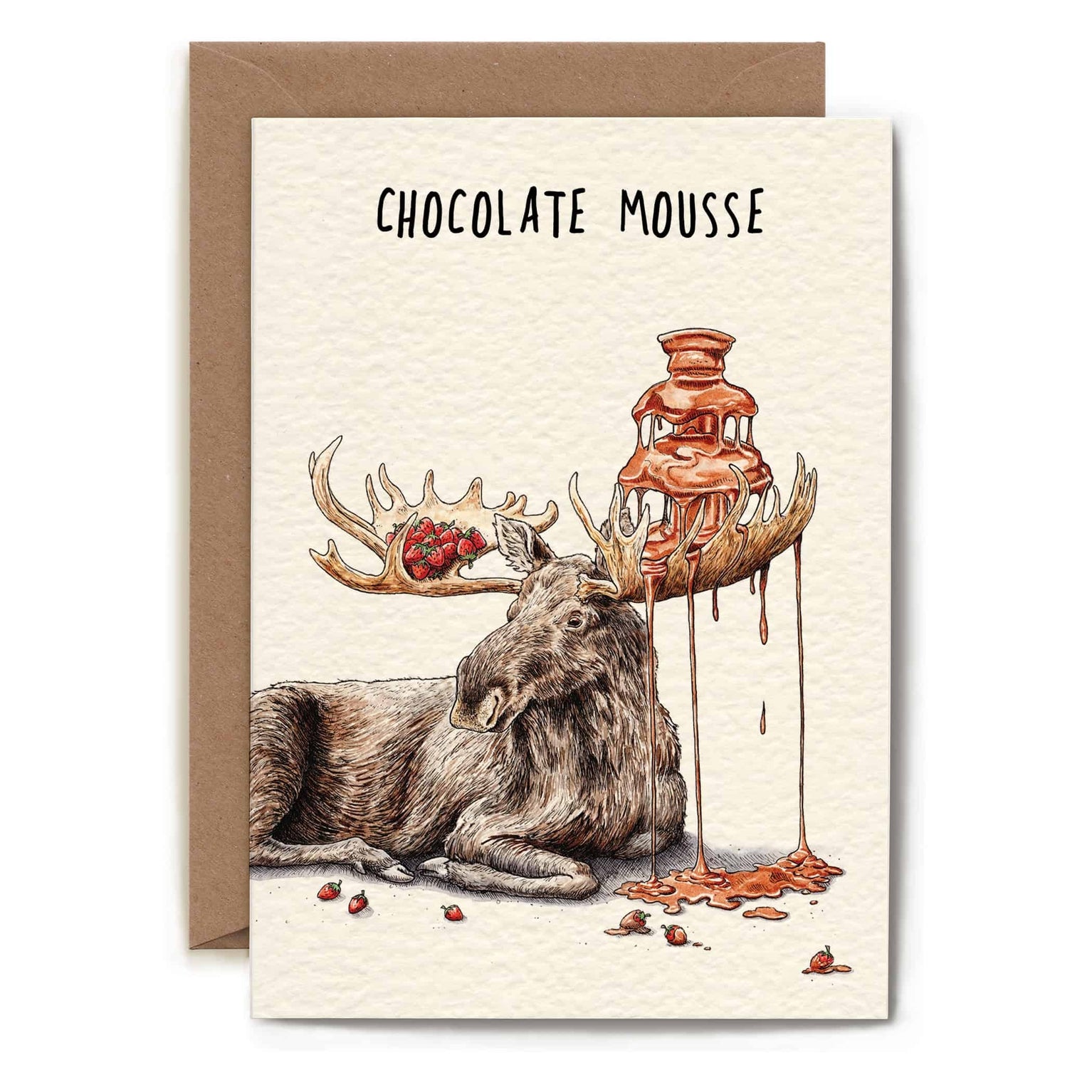 Greeting card "Chocolate Moose"