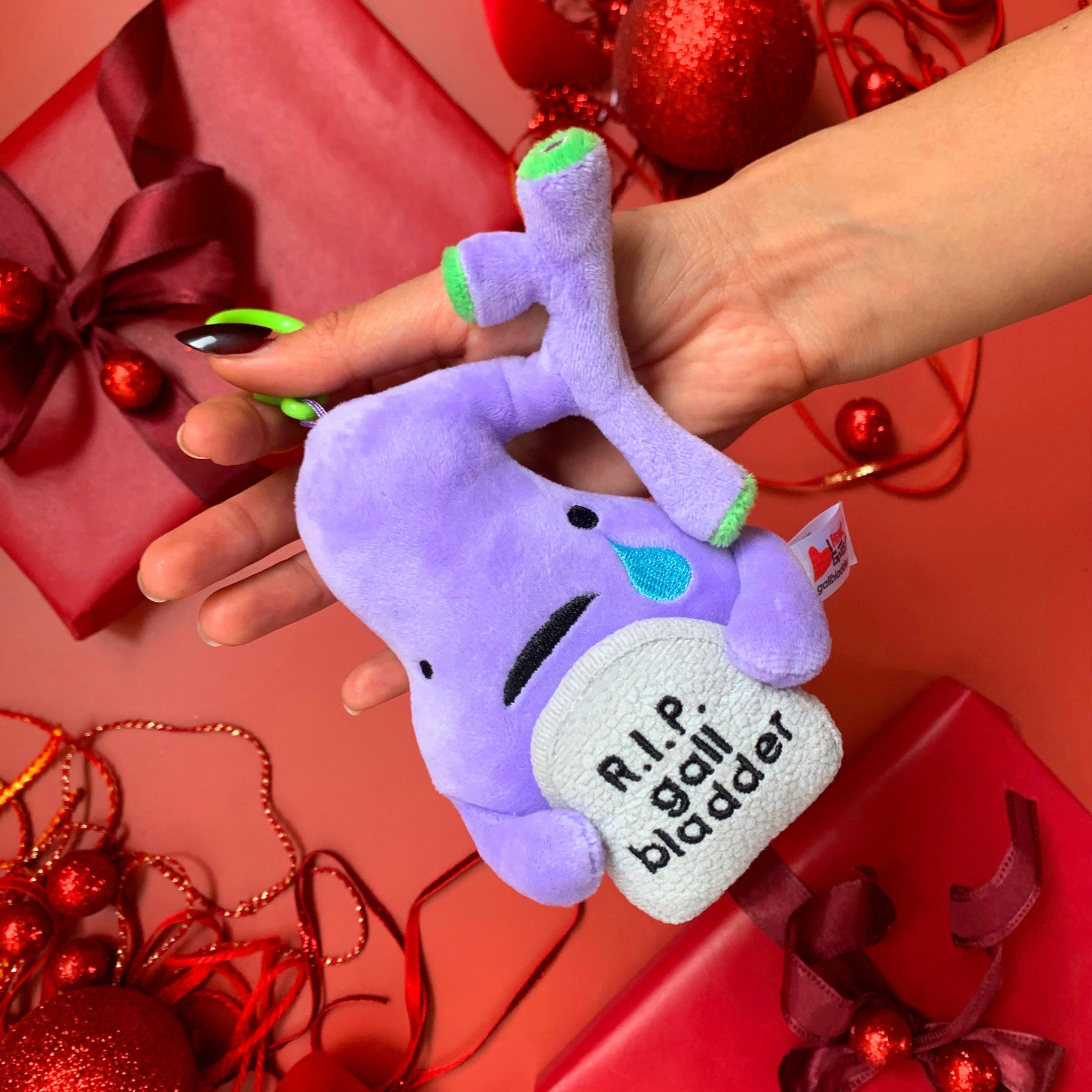 Gallbladder keychain - R.I.P. Gall Bladder