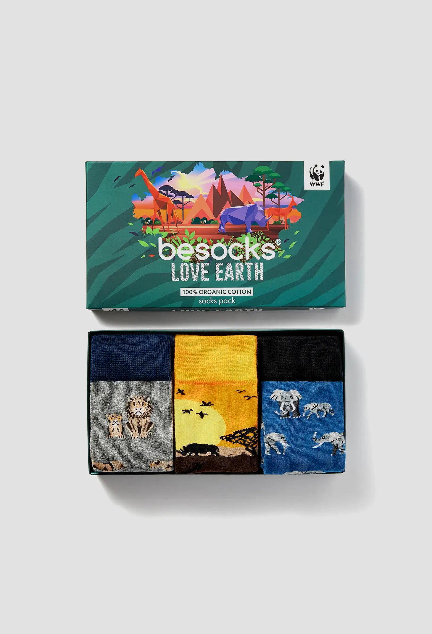 Lot de chaussettes Love Earth