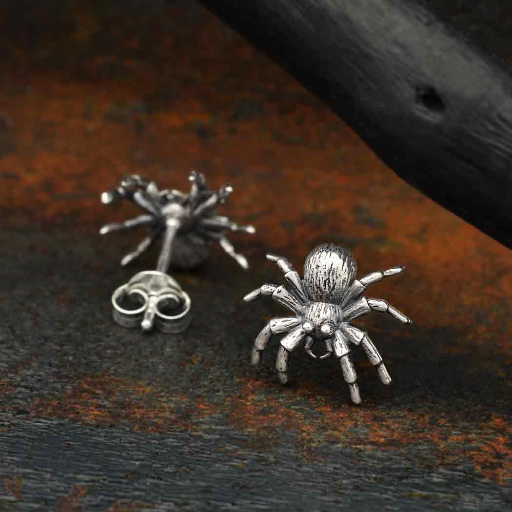 Zilveren oorbellen spin - Fairy Positron