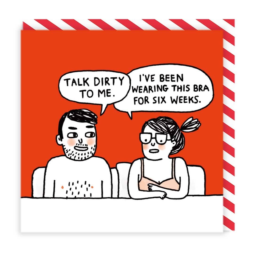 Greeting card "Talk dirty to me" - Fairy Positron