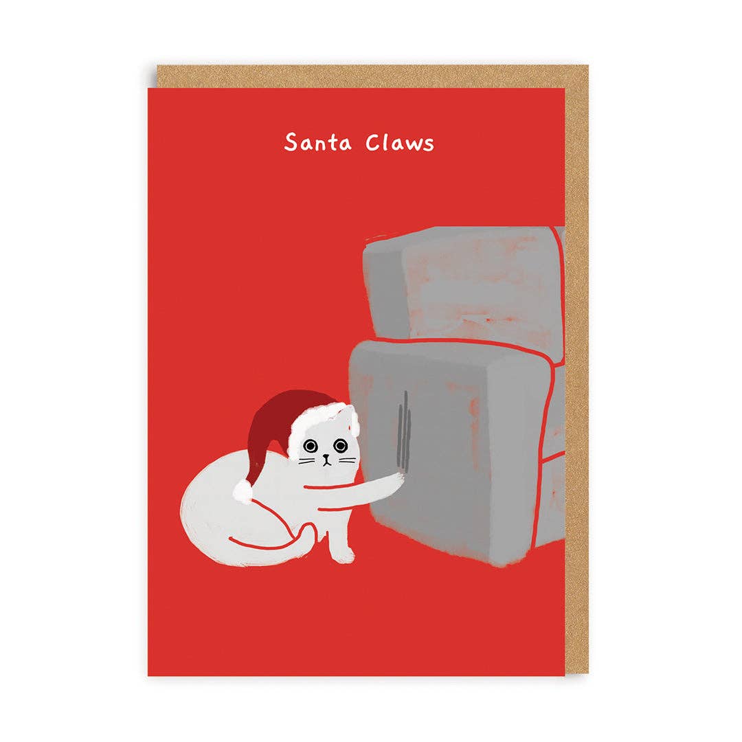 Wenskaart "Santa Claws" - Fairy Positron