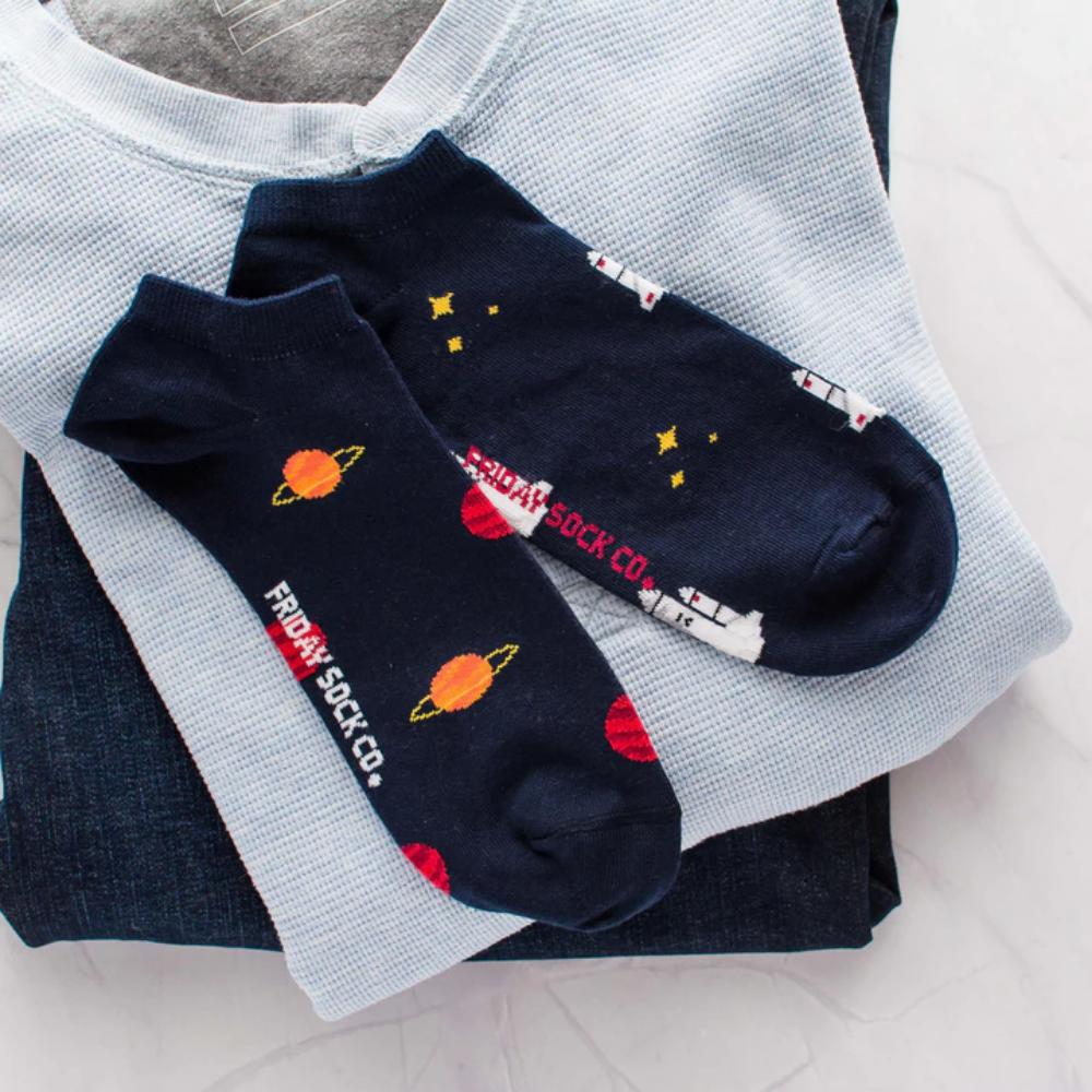 Ankle socks planets & space shuttle (40-44) - Fairy Positron