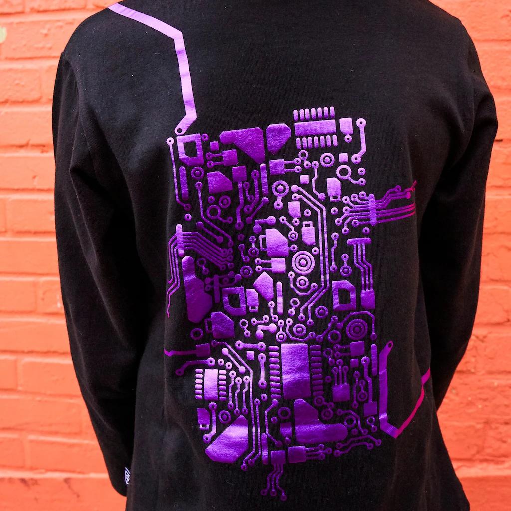 Longsleeve tuniek "Android Heart Circuit" (5-16j) - Fairy Positron