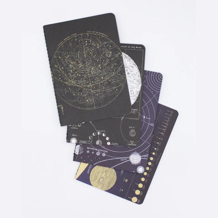 Pocket notebook set astronomy - Fairy Positron