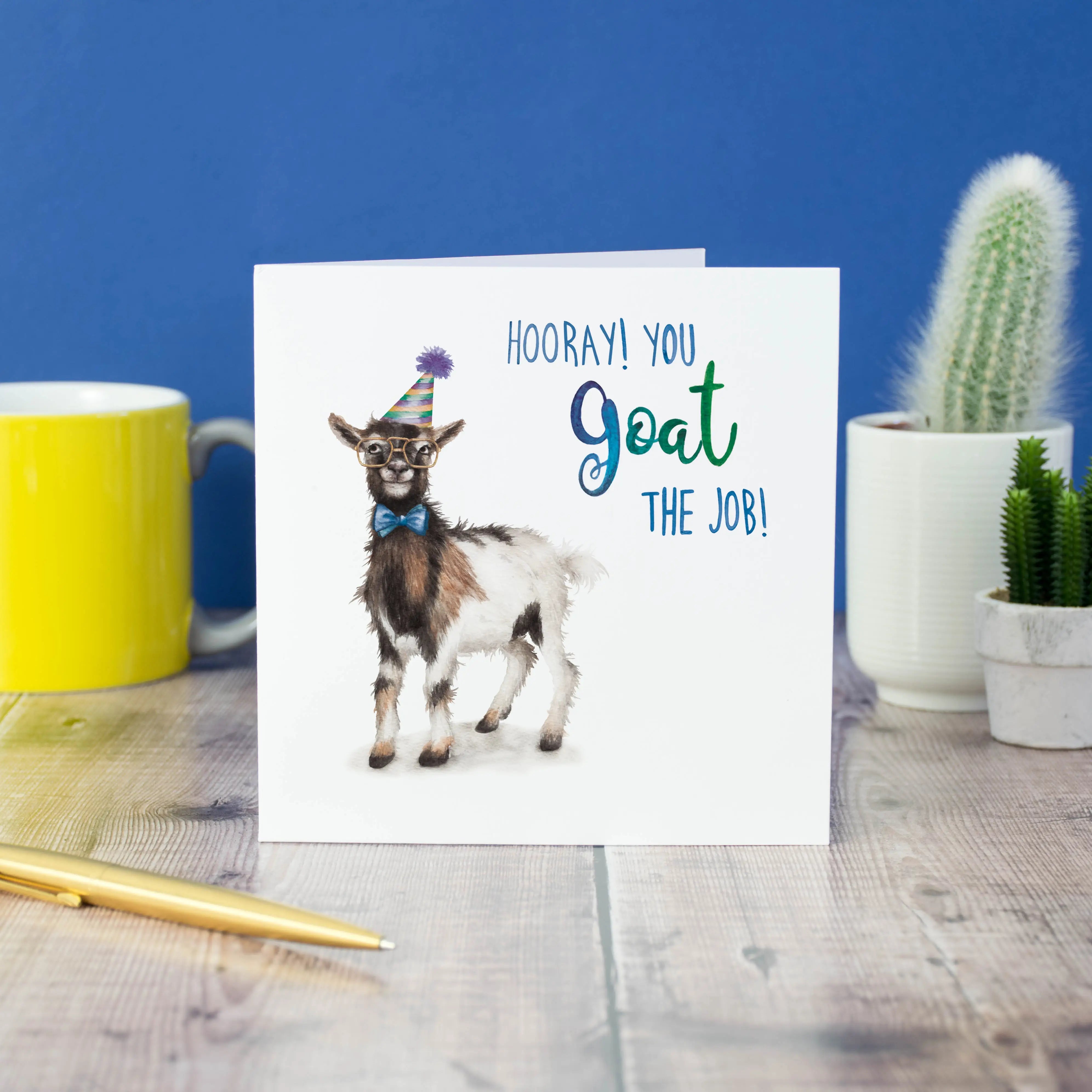 Greeting card "Goat the job" - Fairy Positron