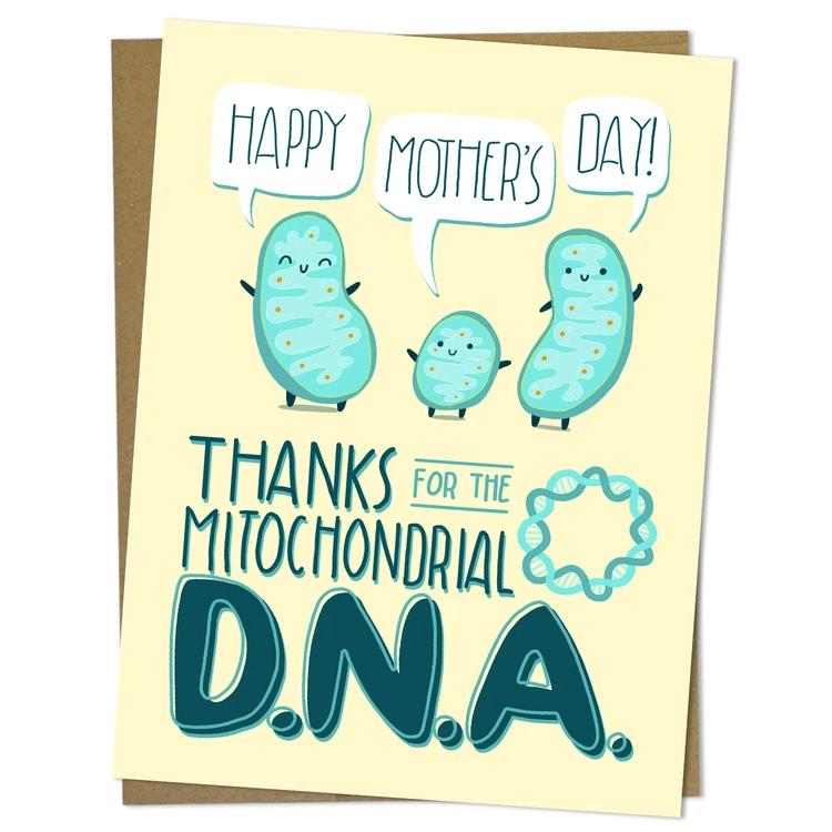 Greeting card mitochondrial DNA - Fairy Positron