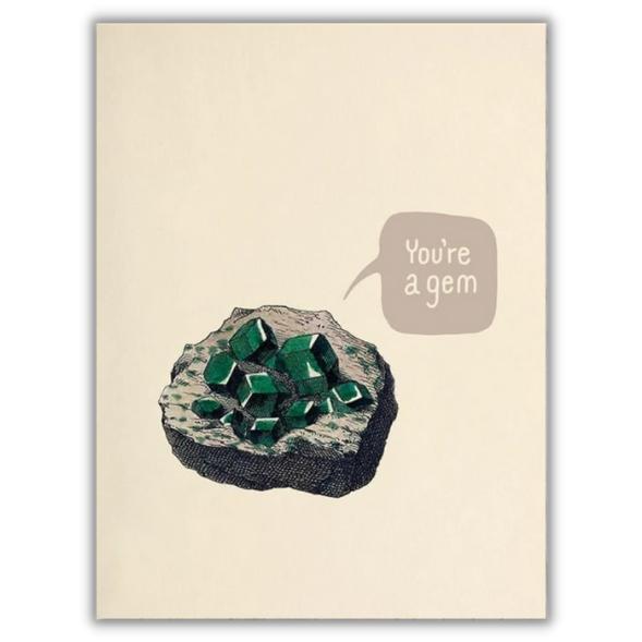 Greeting card "You're a gem" - Fairy Positron
