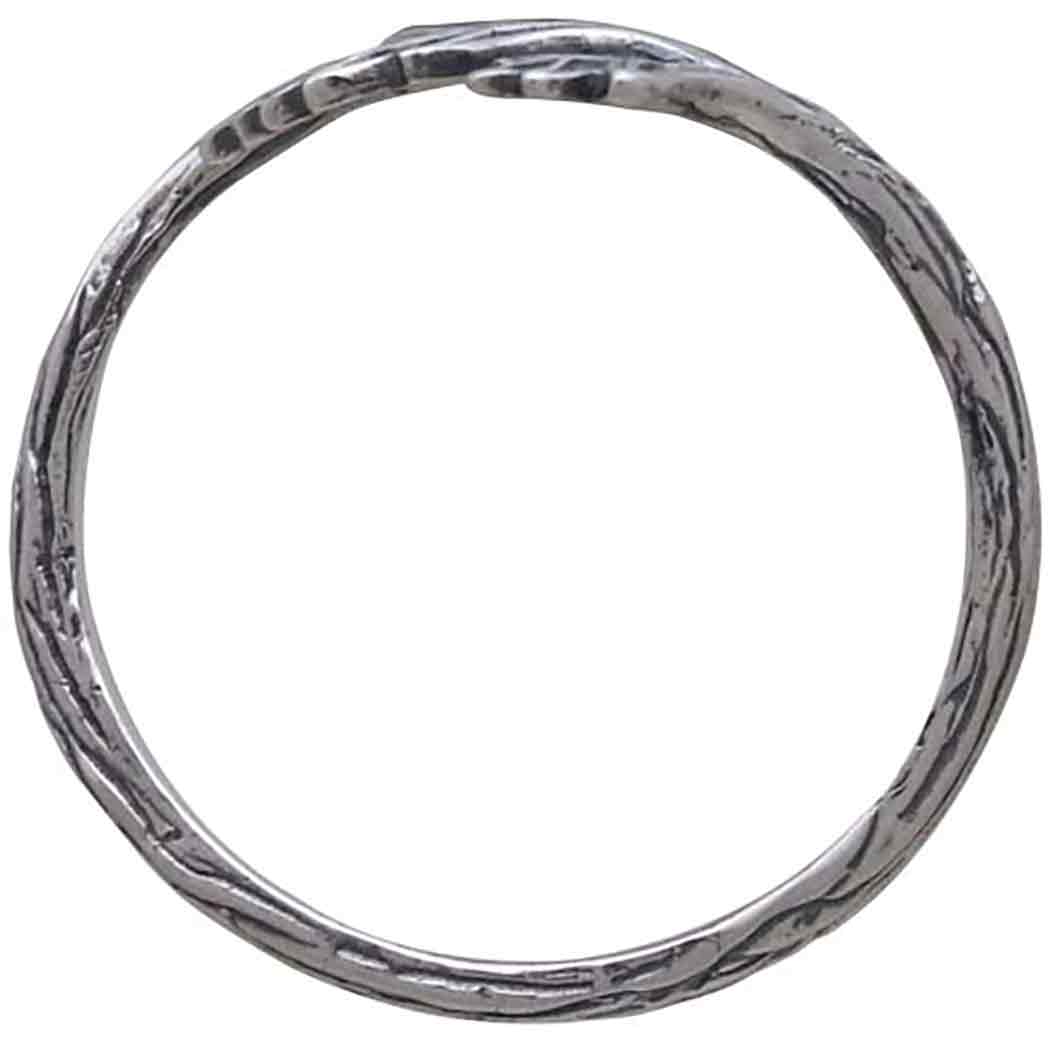 Silver ring leaves - Fairy Positron