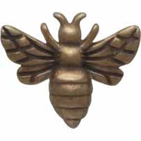 Silver studs with bronze bee (small) - Fairy Positron