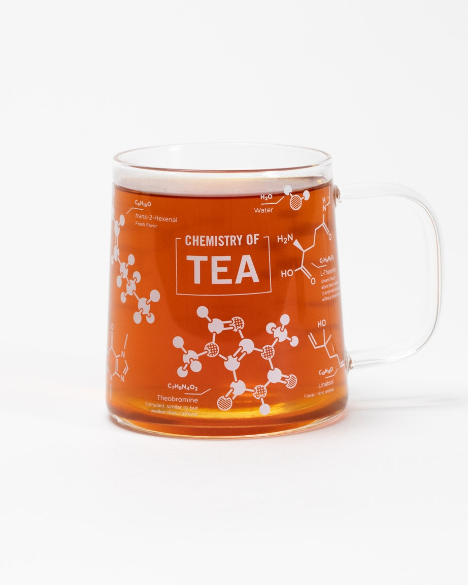 Glass Mug "The Chemistry of Tea"