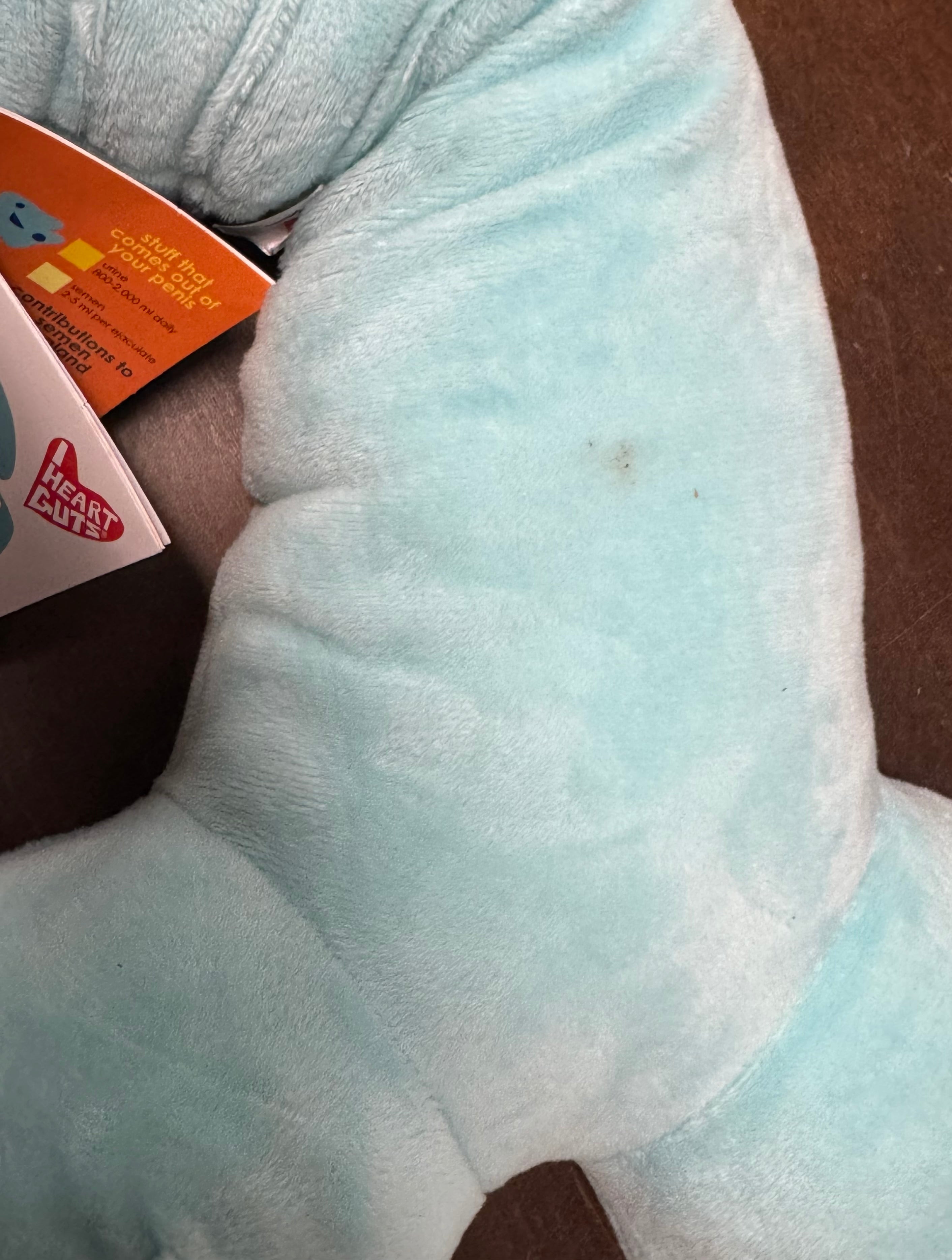 Stain discount - plushie penis with foreskin pouch