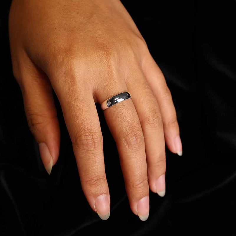 Zilveren ring Forever in my heart