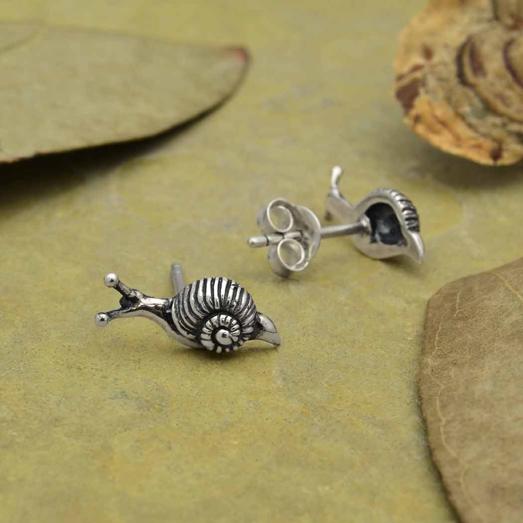 Boucles d'oreilles argent escargots