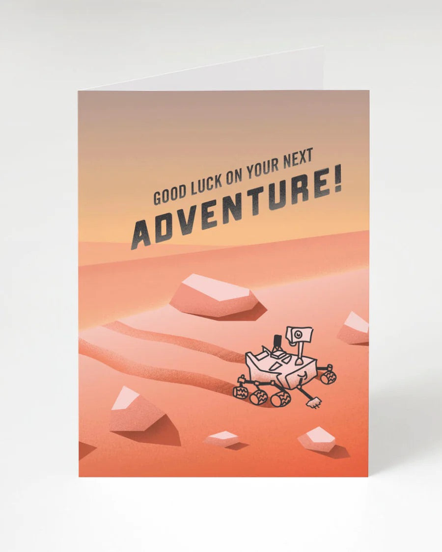 Greeting card "Good luck on your next adventure"