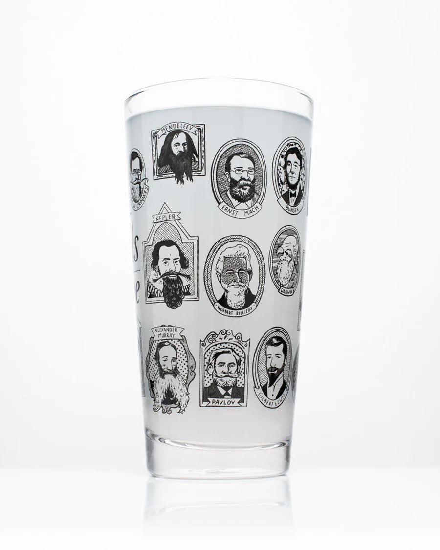 Bierglas "Great Beards of Science"