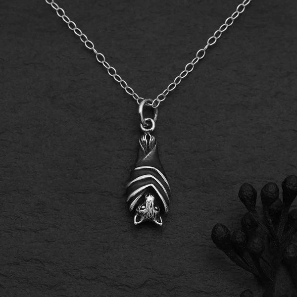 Silver necklace sunflower with bronze bee