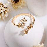 Bronzen ring vlinderzwerm