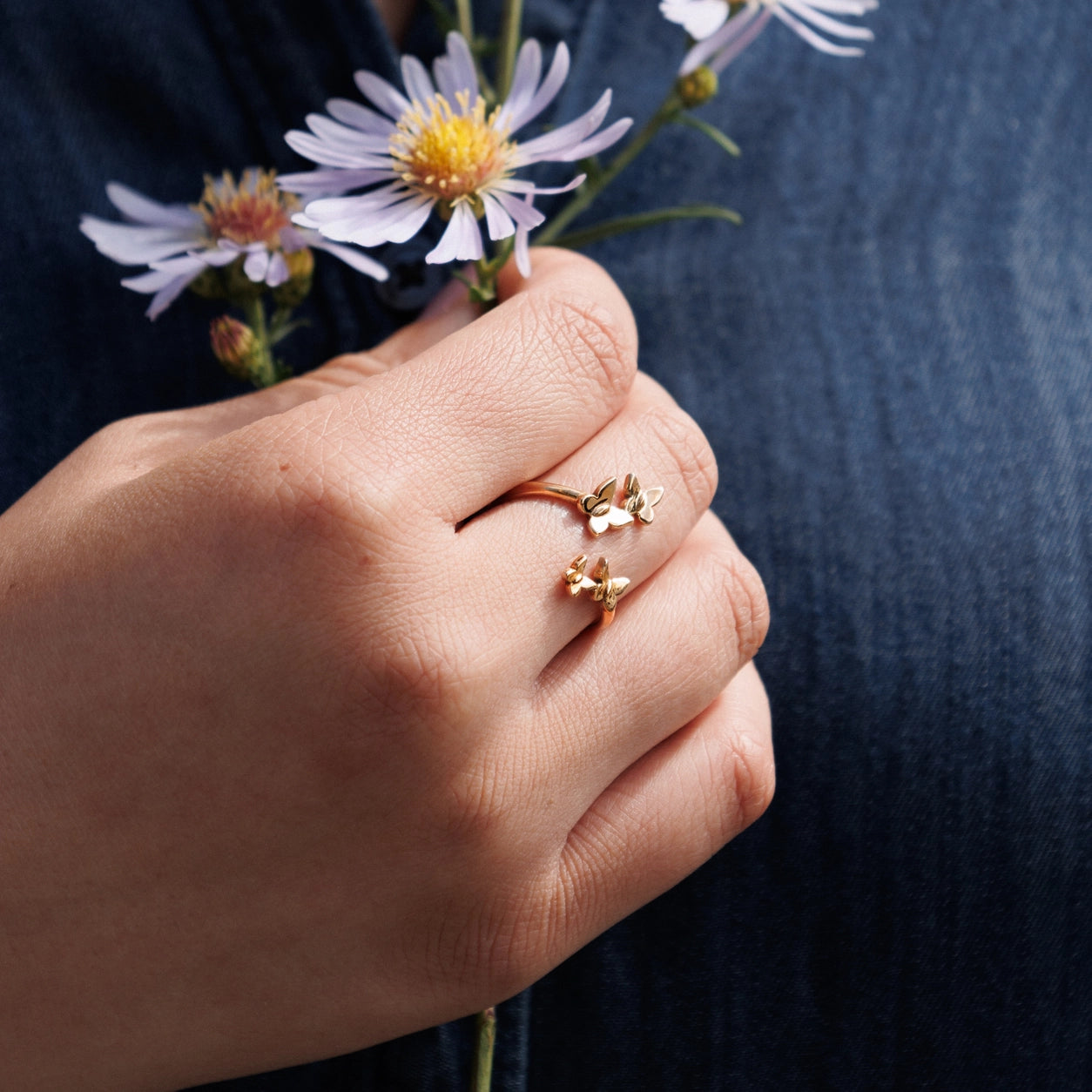 Bronze ring butterfly swarm