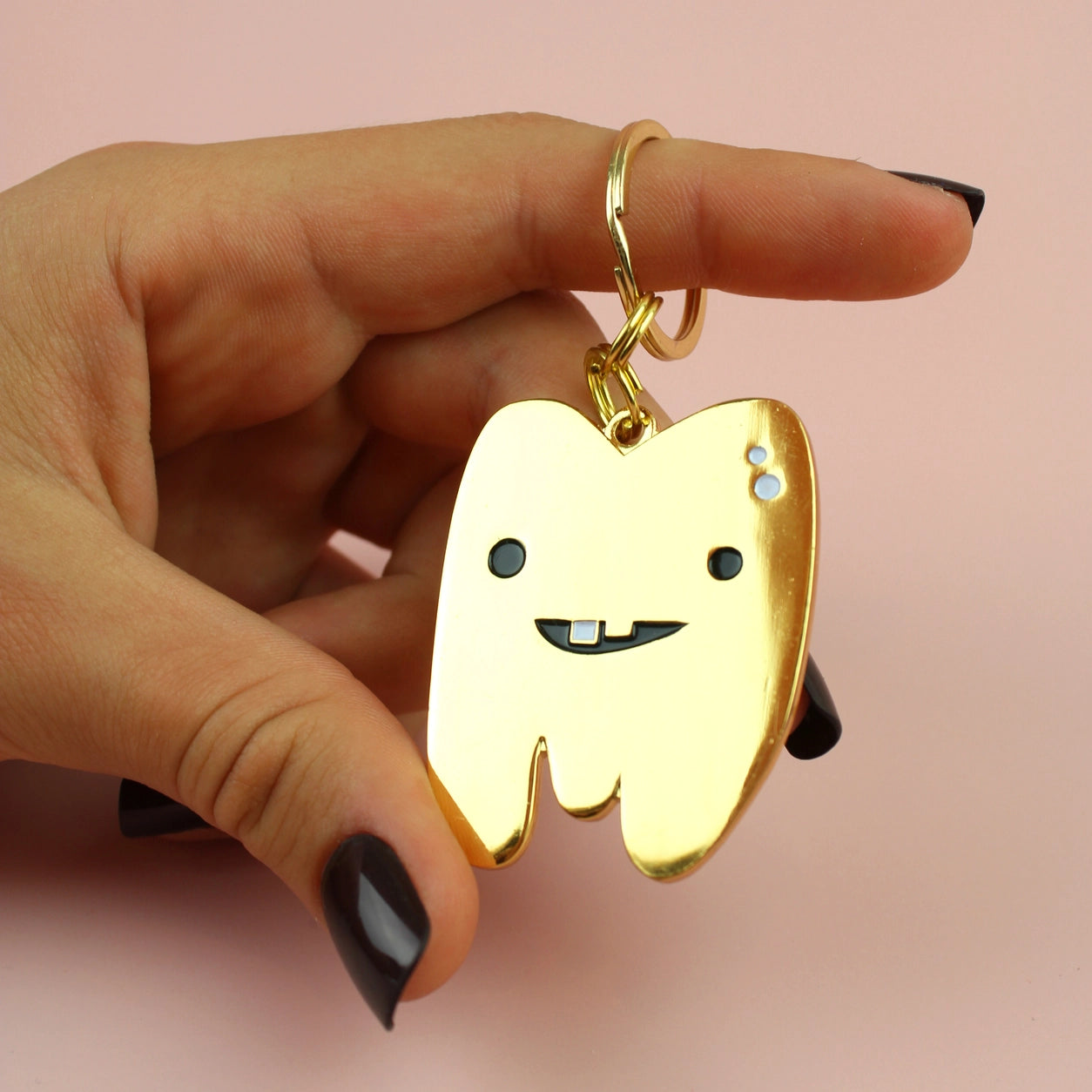 Keychain gold tooth - You can't handle the tooth!