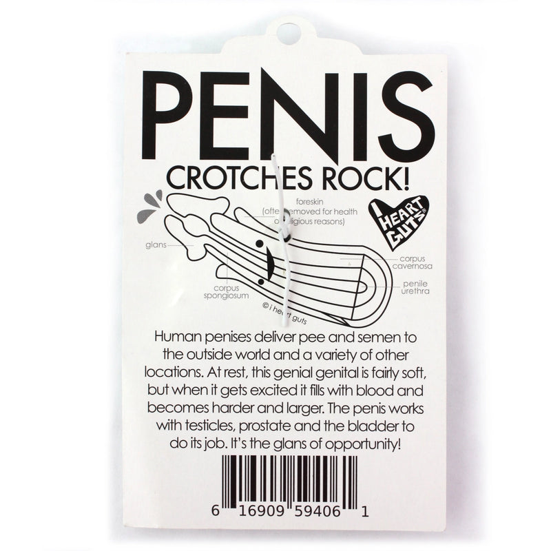 Sleutelhanger penis met glitterplasbuis