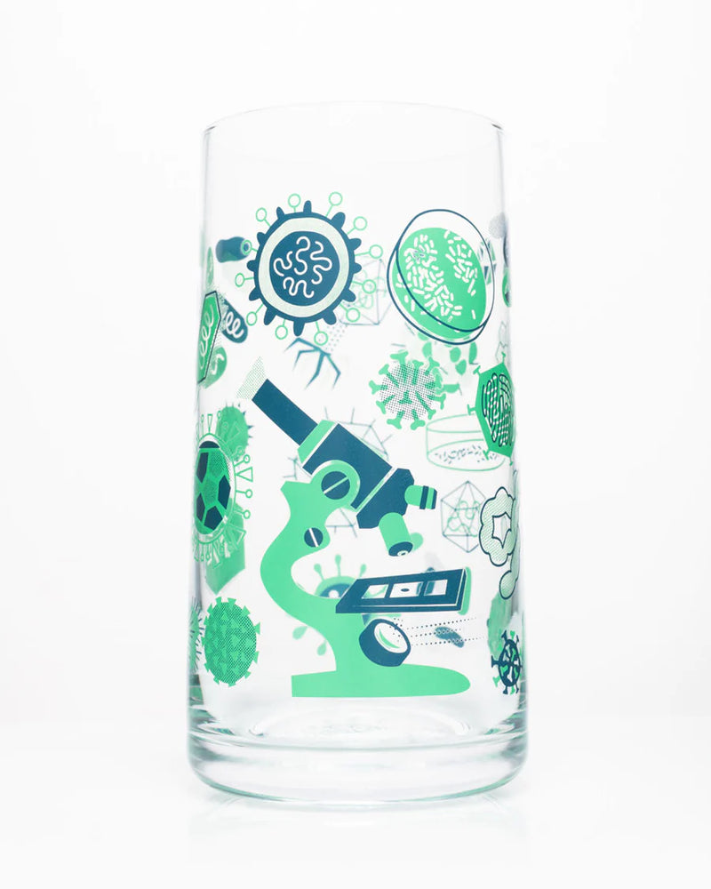 Glas retro microbiologie