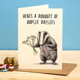 Wenskaart “Bouquet of Oopsie Daisies”