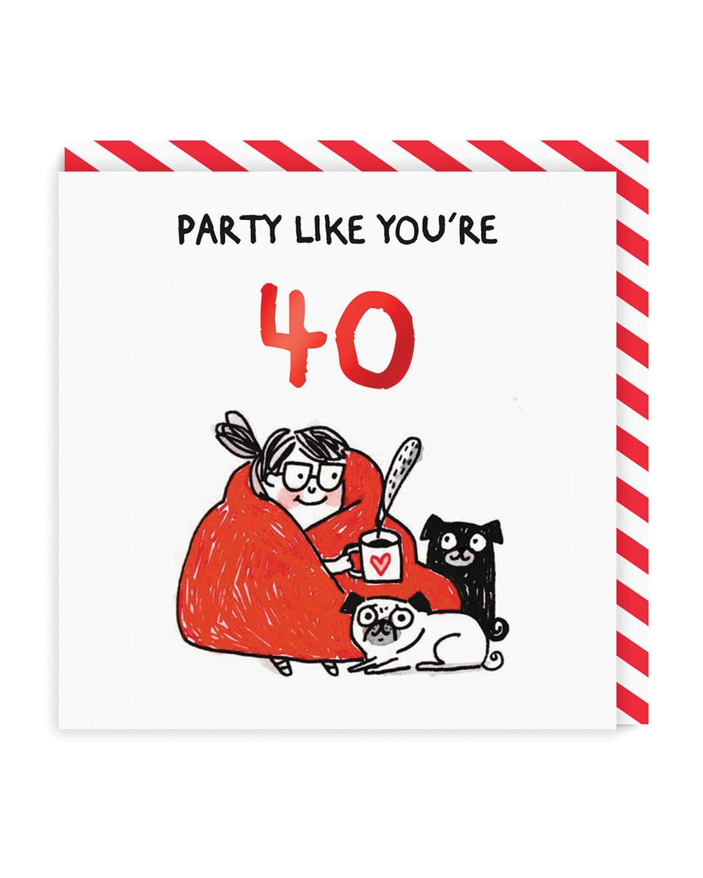 Greeting card "Party Like You're 40"