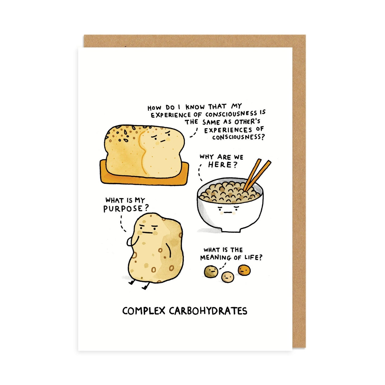 Greeting card "Complex Carbohydrates"