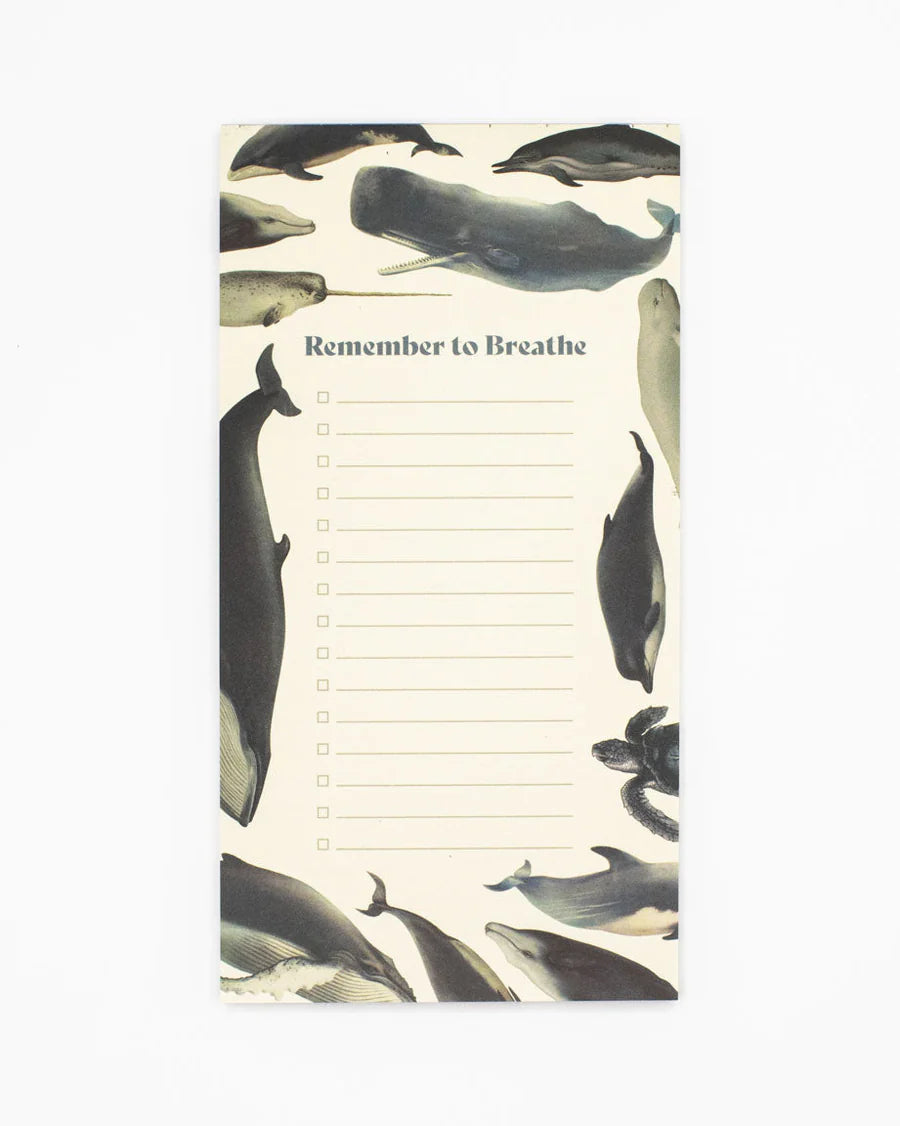 To Do List Whales - Remember To Breathe