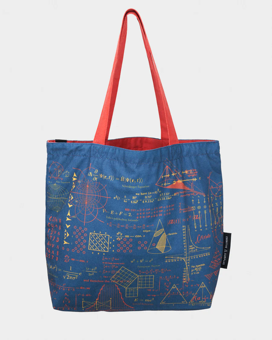 Shoulder bag "Equations that changed the world" (blue)